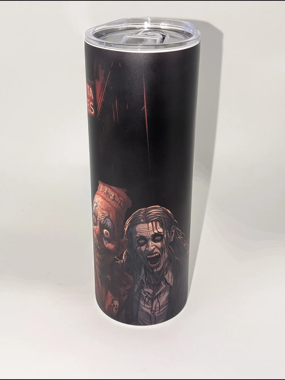 Straight Outta Nightmares Horror Skull Tumbler - 20oz Stainless Steel